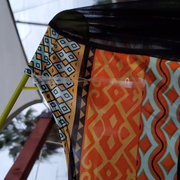 Panhandle Slim Women's Knit Top. Black/Orange/Blue. Size Small. NWT. USA. - Picture 9 of 10